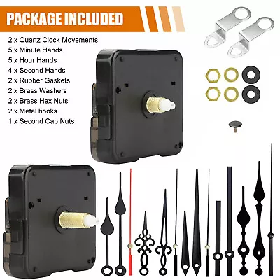 DIY Tool Quartz Wall Clock Movement Mechanism Hand Replacement Motor Repair Kit • $8.97