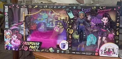 2023 Monster High CREEPOVER PARTY Playset With Clawdeen Wolf & Draculaura ~ New • $124.99