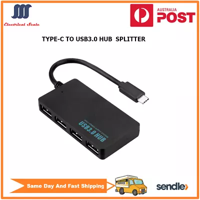 $6.45 • Buy USB C/TYPE-C To USB3.0 Hub Splitter With 4 USB3.0 Ports For MacBook Pro/Air