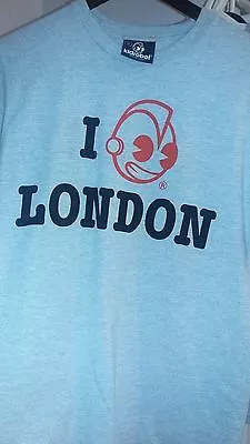 Used KIDROBOT Grey/Red I LOVE LONDON Robot Men's T-Shirt SZ M HTF 2012 • $36.16