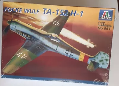 NEW  Italeri   FOCKE WULF TA-152 H-1.  1/48 Scale.  WWII German Fighter.  Sealed • $25.95