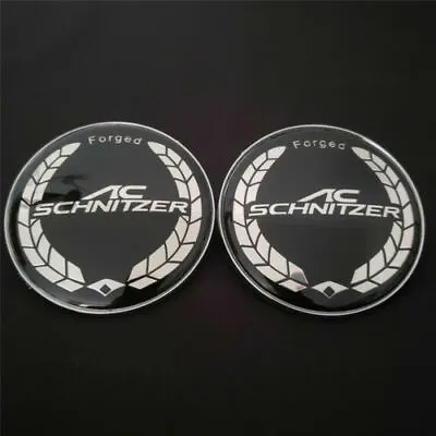 2pcs/1Set 82cm AC Schnitzer Logo Car Hood Trunk Rear Emblem Badge Decal Sticker • £7.19