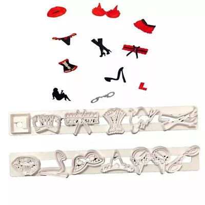 £7.80 • Buy Costume Party Sexy Bikini Sugarcraft Fondant Cookie Embosser Plunger Cutter Set