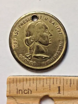1789-1797 1st President USA George Washington Funeral Coin Medallion Vintage • $7.99