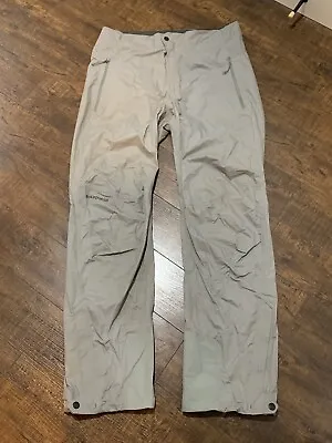 Patagonia Men’s Gray Gore-Tex Rain Hiking Trekking Pants Size Medium • $89.90