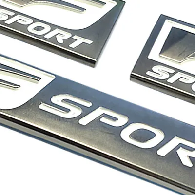 3PCS Gun Grey FSport Emblem For IS250 350 GS35 450 Fender Rear Trunk Lid Badge • $16.49