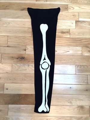 £9.99 • Buy 💋Lovebomb Glow In Dark/UV Skeleton Bones Black Leggings/Cyber/Goth.Gothic.Y2K.M