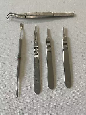 Vintage Surgical Instruments  Medical USA Germany Lot Of 5 Stainless Steel • $27.99