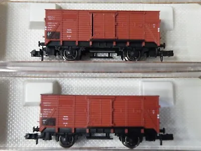 LOOK UNUSED -  2 - Fleischmann 8350 + 8360 Car N Scale FREE SHIP • $20.09