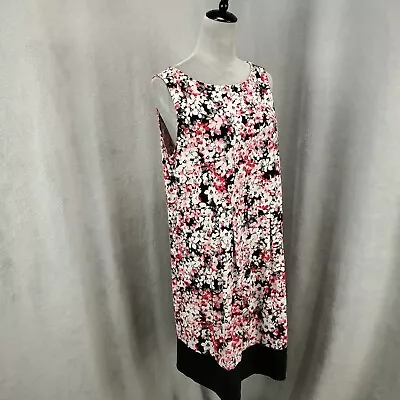 J Jill Dress Womens Large Petites Floral Wearever Collection Sleeveless Stretchy • $23.99