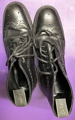 Loake Burford Dainite Brogue Boots. Black. U.K. Size 7. • £80