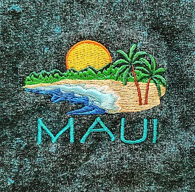 MAUI Hawaii Acid Wash Shirt - Large - Beach Tourist Surf Island Y2K Rare VINTAGE • $14.99