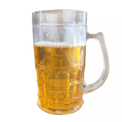 450ml Beer Mug Double-layer Beer Mug Novelty Plastic Mug With Fake Faux Beer • $27.77