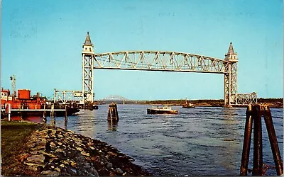 Railroad Bridge Across The Canal Cape Cod Massachusetts Vintage Postcard  • $6.75