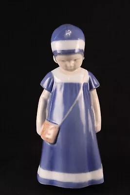 Vtg Bing & Grondahl Porcelain Figurine 7  Else Girl B&G 1574 Denmark Signed • $49.99