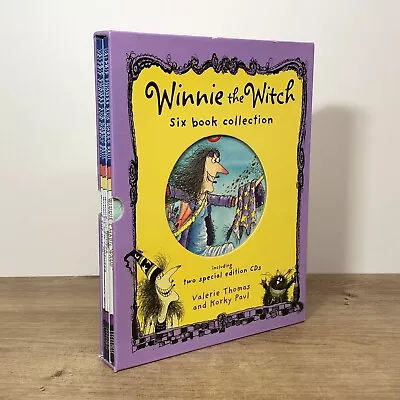 £10.95 • Buy Winnie The Witch 6 Book Box Set Collection By Valerie Thomas (CDs Missing)