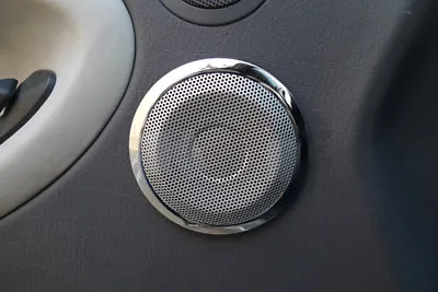 Stainless Steel Chrome Trim Speaker Covers W/ Net For 1997-2003 BMW E39 5 Series • $29.71