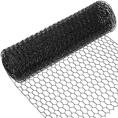 2 Sheets Chicken Wire Net For Craft Work Galvanized Hexagonal Wire Mesh (Black • £10.88