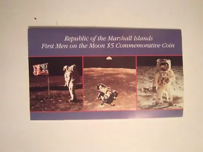 1989 Marshall Islands $5 Commemorative Coin First Men On The Moon • $3