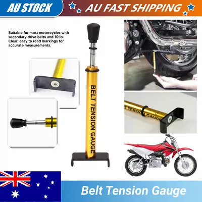 Motorcycle Chain Belt Tension Gauge Belt Tensioner Tool Kit For Harley-Davidson • $21.75