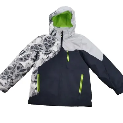 Spyder Kids Size 10 Hooded Steampunk Gears Winter Jacket - Snowboard Ski • $22.49