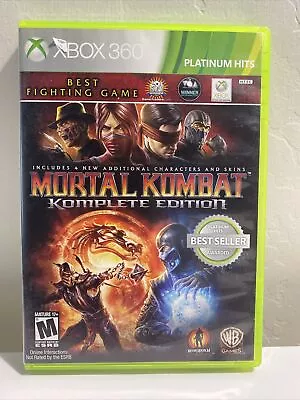 Mortal Kombat Komplete Edition (Microsoft Xbox 360 2012) Video Game • $23.39