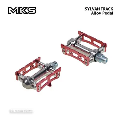 NEW MKS SYLVAN TRACK Alloy Urban Platform Bicycle Pedals : 9/16  PINK • $44.99