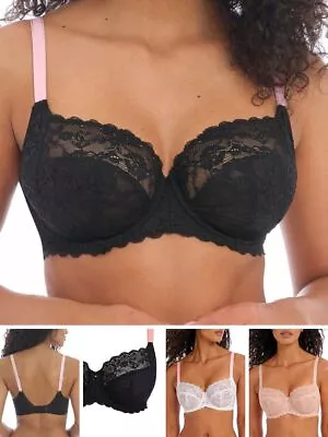 £31.50 • Buy Freya Offbeat Bra Side Support Full Cup Bras Underwired Non-Padded Lingerie