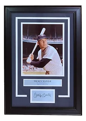 Mickey Mantle Framed 8x10 New York Yankees Photo W/Laser Engraved Signature • $99.99