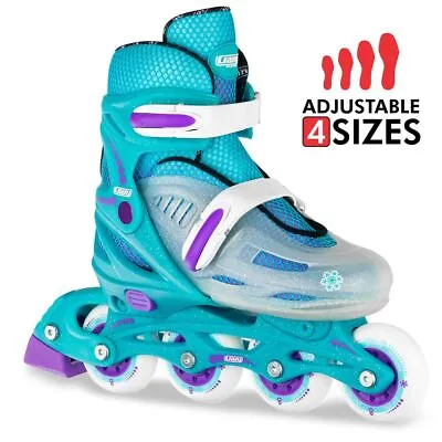 Crazy Skates 148 TEAL Size Adjustable Inline Blades For Boys Kids Girls Roller • $99.95