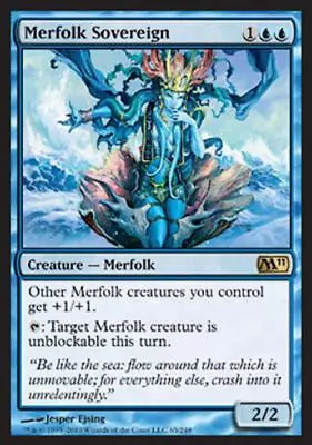 Merfolk Sovereign - Medium Play English MTG Magic 2011 Core Set • $1.89