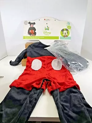 Mickey Mouse Disney Baby Halloween Party Costume SNAP CROTCH Infant 6m+ • $28.10