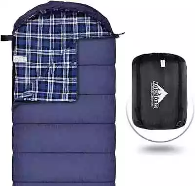 Mcota Cotton Flannel Sleeping Bag For Adults 100% Cotton Lining Sleeping Bag F • £54.75