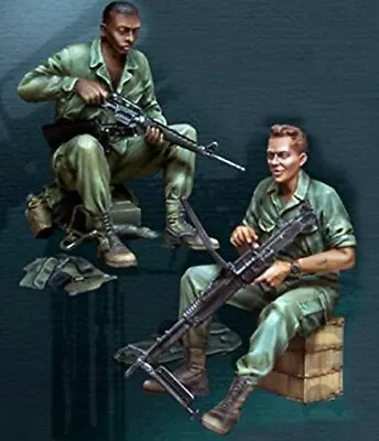 $14.24 • Buy 1/35 Resin Vietnam War US Soldiers At Rest Unpainted Unassembled BL940
