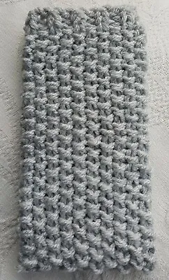 Mobile Phone Cover Sock Larger Iphone Plus Samsung + Etc. Silver/light Grey  • £4.44