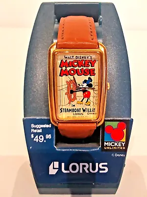 Disney Mickey Mouse  LORUS   Steamboat Willie   Collectible Watch V515-5A70  New • $43.88