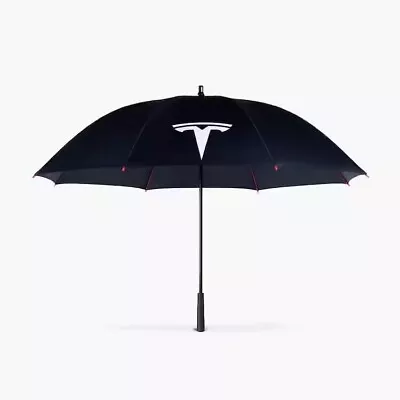 Genuine Tesla Motors Windproof Black Umbrella 62 OEM NEW • $150