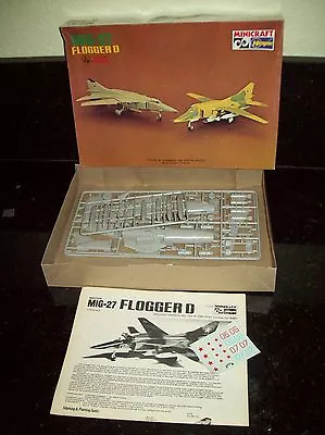 Older Hasegawa Minicraft  Mig-27 Flogger D Jet Plane 1/72 Scale Model Kit • $5