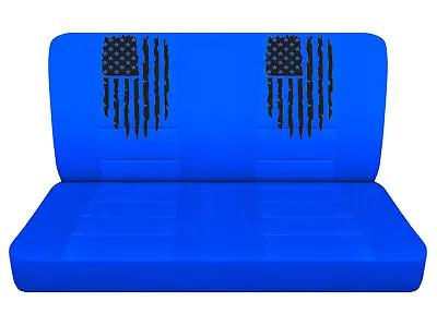 Truck Seat Covers Fits Ford F 100 1953-1978 American Tattered Flag Blue Covers • $79.99