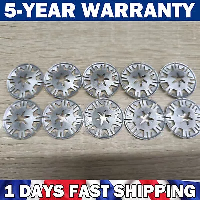 10x Car Undertray Exhaust Heat Shield Metal Clip Spring Washer Fixing Nut For VW • £3.29