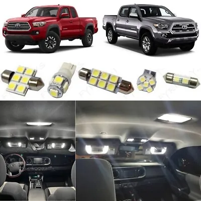 White LED Interior Lights Package Kit For 2016-2022 2023 Toyota Tacoma+Tool TT5W • $13.99