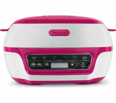 Tefal KD801840 Cake Factory Baking Machine With Silicone Moulds - White/Pink • £80