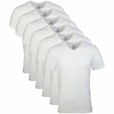 $27.06 • Buy Gildan Men's V-Neck T-Shirts Multipack, White (6  Assorted Sizes , Colors 