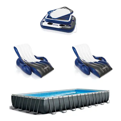 $1774.99 • Buy Intex 24ft X 12ft X 52in Ultra XTR Rectangular Pool, Floats (2 Pack), & Cooler