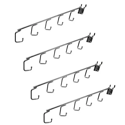 16  Long Chrome Pegboard 5 Hook Waterfall J Hook • $11.99