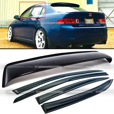 For 04-08 TSX JDM Mugen Style Window & Rear Roof Rain Guard Door Visor Spoiler • $59.99