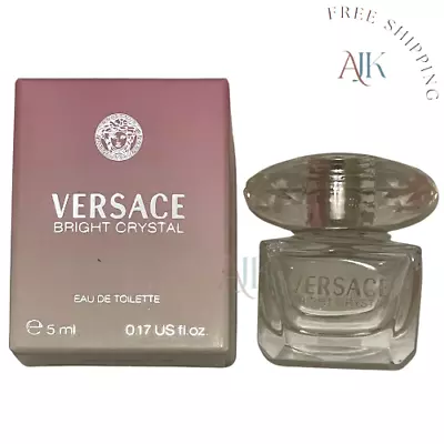 Bright Crystal By Versace 0.17 Oz / 5 Ml EDT Splash Mini Perfume For Women • $11.99