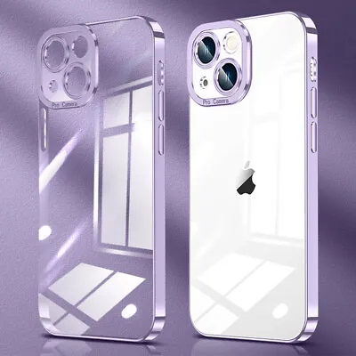 $8.67 • Buy Case For IPhone 14 13 12 11 Pro X XR XS 8 7 Plus Luxury Plating Shockproof Cover