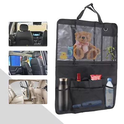 £3.99 • Buy Black Oxford Cloth Hanging Car Seat Back Organizer Holder Travel Storage Bag