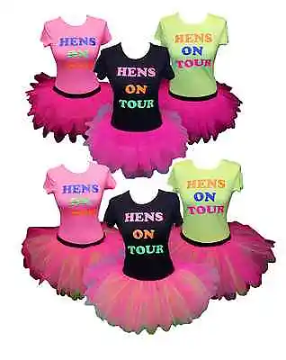 £9.38 • Buy NEON PINK TUTU SKIRT 80s FANCY DRESS HEN PARTY ON TOUR T SHIRT LEGWARMERS GLOVES